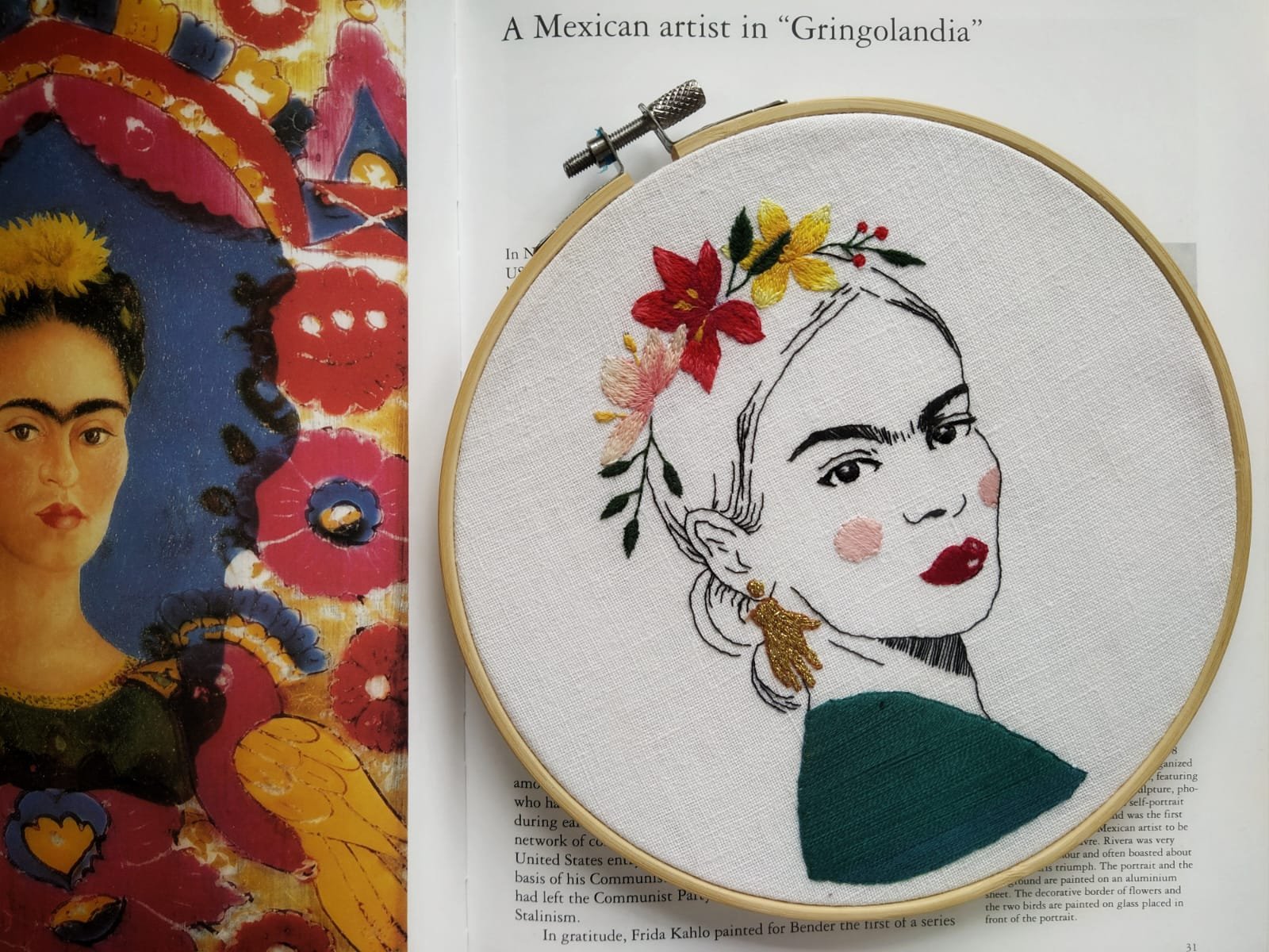 Frida — výšivka