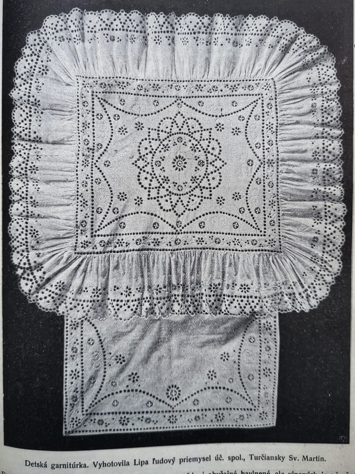 Detská garnitúra z produkcie Lipy, Živena 1928